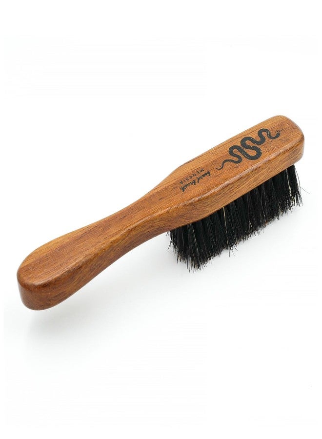 Menesia Small Beard Brush with Handle for Men, Travel Boar bristle Hair Beard Grooming Brush (Snake) - Image 1